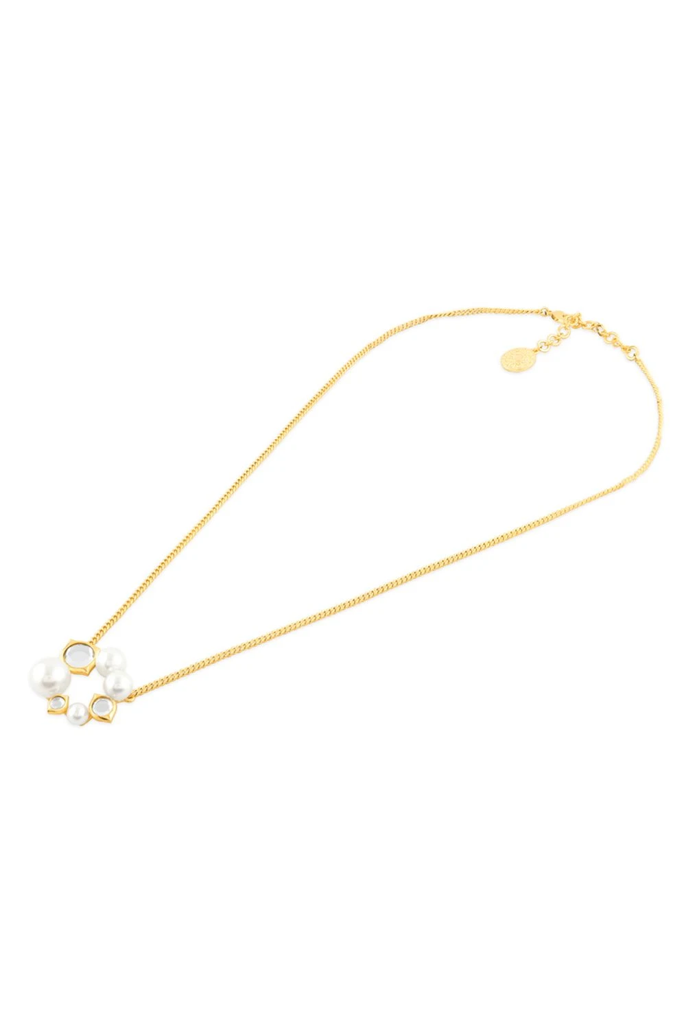 Isharya Lustrous Perla Circle Gold Pendant Necklace 5 Isharya Lustrous Perla Circle Gold Pendant Necklace - Image 3