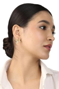 Isharya Nuit Gold Shooting Star Stud Earrings