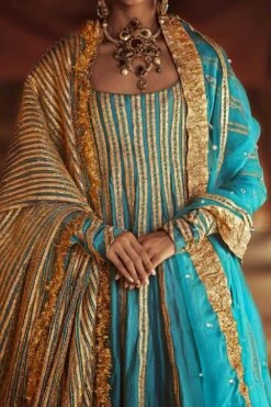 Itrh Lampi Striped Anarkali Set -Inca Sales Store 1019 2