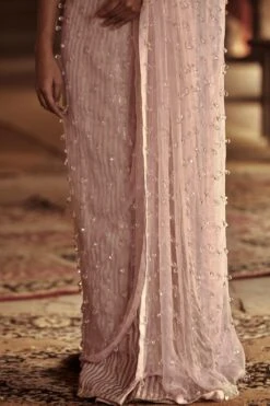 Itrh Crystal Embellished Organza Sari With Blouse -Inca Sales Store 1022 4