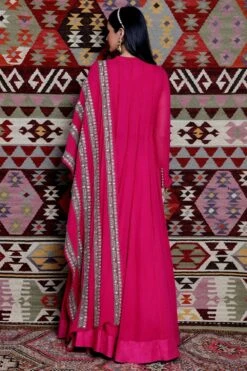 Ridhima Bhasin Fuchsia Embroidered Anarkali & Dupatta -Inca Sales Store 102rb13 3