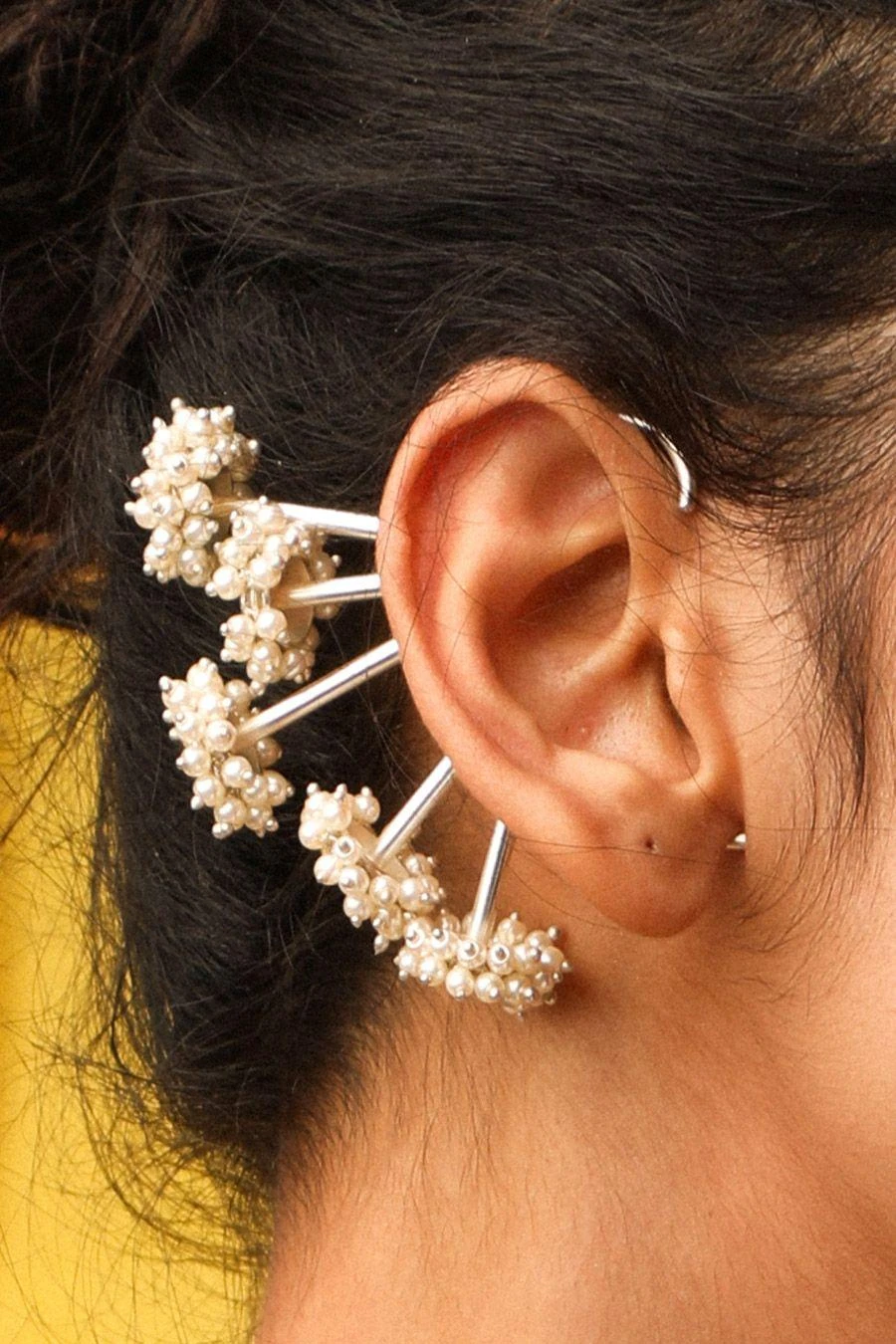 Suhani Pittie Pearl Bunch Earcuff 3 Suhani Pittie Pearl Bunch Earcuff