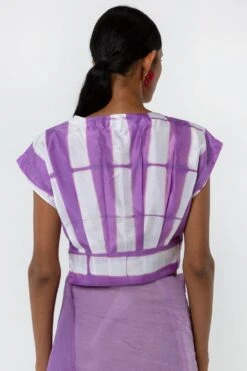 Medium Lavender Itajime Blouse -Inca Sales Store 105sm54 2