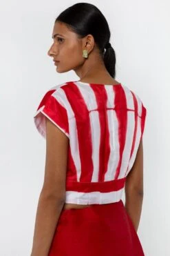 Medium Red Itajime Blouse -Inca Sales Store 105sm55 2