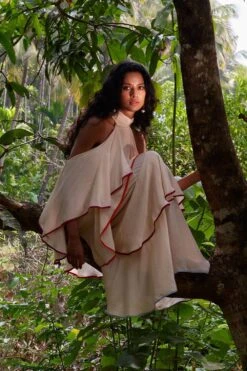 Twinkle Hanspal Alice Ivory Tiered Dress -Inca Sales Store 10723th1 3