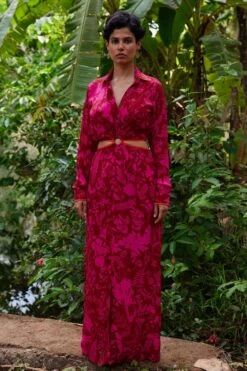 Twinkle Hanspal Venus Cut-out Shirt Dress