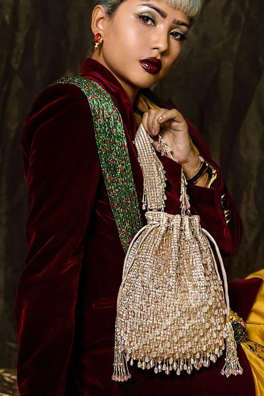 Lovetobag Rose Quartz Pink Opal Potli 3 Lovetobag Rose Quartz Pink Opal Potli