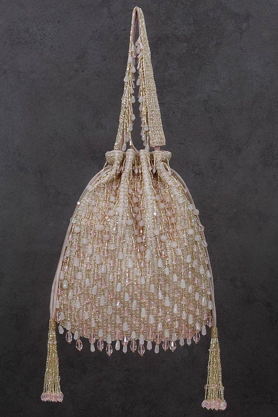 Lovetobag Rose Quartz Pink Opal Potli 4 Lovetobag Rose Quartz Pink Opal Potli - Image 2