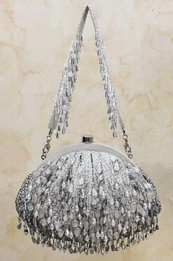 Lovetobag Silver Embellished Opal Pouch -Inca Sales Store 10lvb9 2