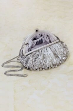 Lovetobag Silver Embellished Opal Pouch -Inca Sales Store 10lvb9 4