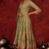 Simar Dugal Green Embroidered Anarkali Set -Inca Sales Store 10sm34 1