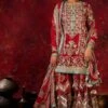 Simar Dugal Red Gota Embroidered Sharara Set -Inca Sales Store 10sm39 1