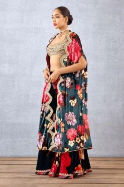 Torani Navy Blue Mehreen Cape Set 10 Torani Navy Blue Mehreen Cape Set -Inca Sales Store 1101ti26 3