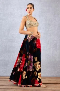 Torani Navy Blue Mehreen Cape Set 11 Torani Navy Blue Mehreen Cape Set -Inca Sales Store 1101ti26 4