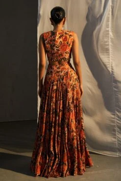 Bhumika Sharma Yellow Floral Printed Lehenga Set -Inca Sales Store 111023bs13 3