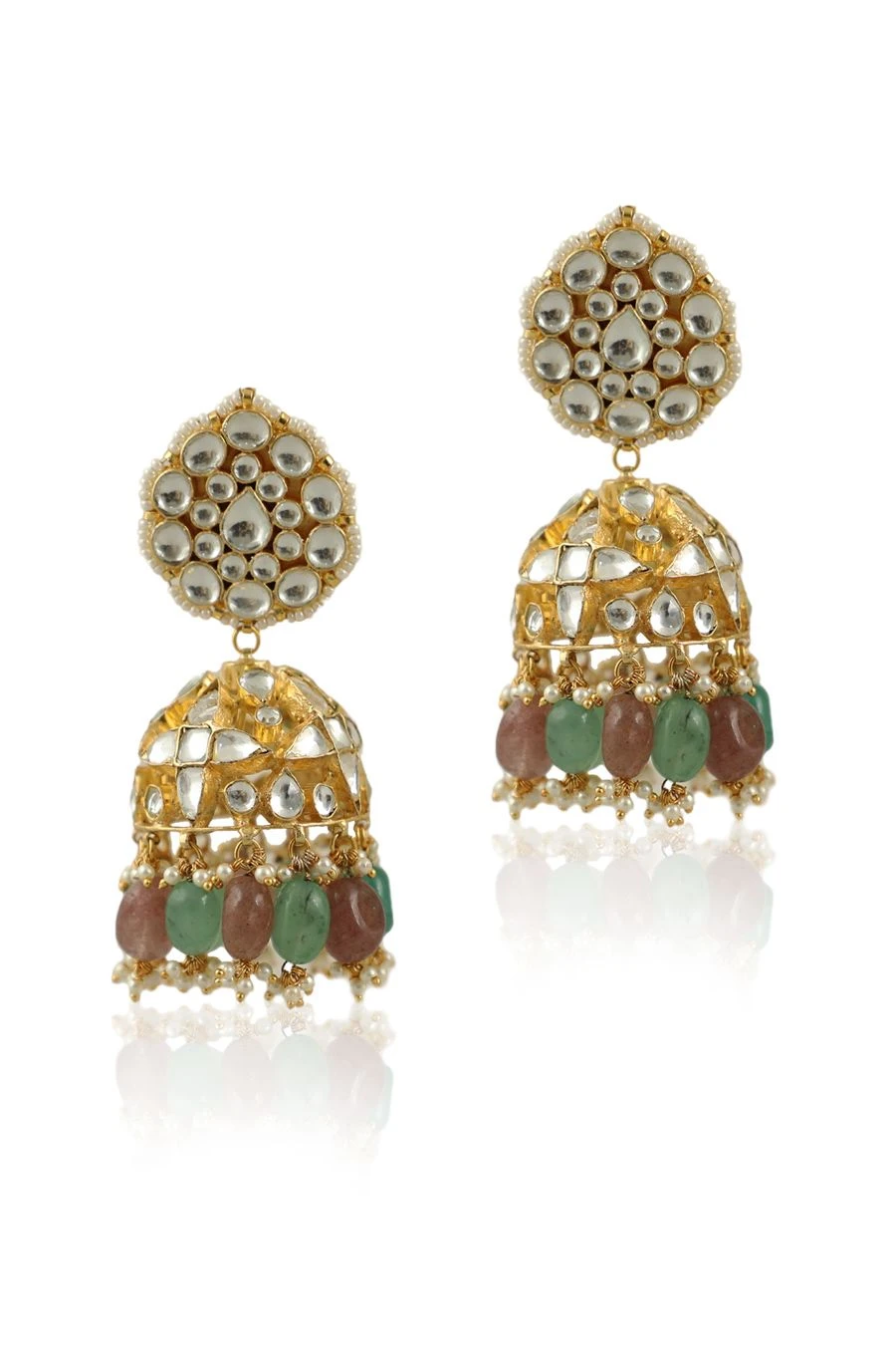 Riana Jewellery Sea Green Beaded Necklace Set 8 Riana Jewellery Sea Green Beaded Necklace Set - Image 6