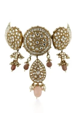 Riana Jewellery Pastel Pink Jadtar Choker Set -Inca Sales Store 1110ri02 2