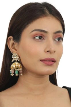 Riana Jewellery Pastel Pink & Sea Green Necklace Set -Inca Sales Store 1110ri03 3