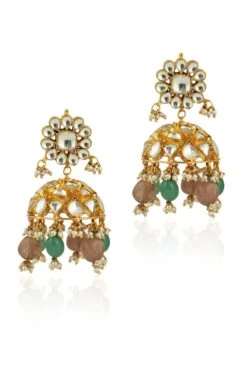 Riana Jewellery Pastel Pink & Sea Green Necklace Set -Inca Sales Store 1110ri03 6