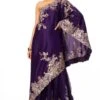 Anamika Khanna Purple Embroidered Tunic With A Sharara -Inca Sales Store 1111ak3 1