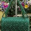 Lovetobag Emerald Green Opal Clutch