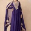 Anamika Khanna Purple Embelished Anarkali Set 1 Anamika Khanna Purple Embelished Anarkali Set -Inca Sales Store 11123ak1 1