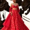 Bhumika Sharma Red Floret Lehenga Set 1 Bhumika Sharma Red Floret Lehenga Set -Inca Sales Store 11123bs23 1