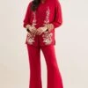 PATINE Red Gara Embroidered Top -Inca Sales Store 111pat5 1