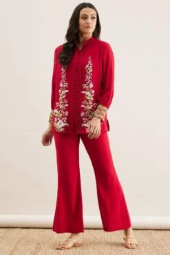 PATINE Red Gara Embroidered Top -Inca Sales Store 111pat5 2