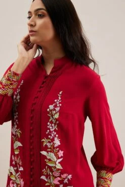 PATINE Red Gara Embroidered Top -Inca Sales Store 111pat5 4