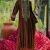 Pooja Keyur Meraki Brown Embellished Cape Set -Inca Sales Store 111pkm21 1