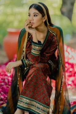 Pooja Keyur Meraki Stripes Aari Embroidered Dupatta 15 Pooja Keyur Meraki Stripes Aari Embroidered Dupatta -Inca Sales Store 111pkm44 6