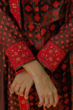 Pooja Keyur Brown Aari Embroidered Jumpsuit -Inca Sales Store 111pkm6 5