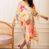 Varun Bahl Pret Floral Printed Drawstring Kaftan