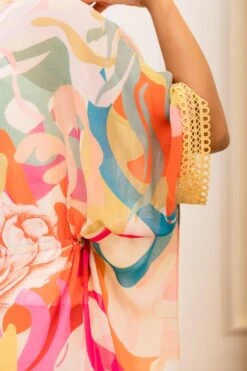 Varun Bahl Pret Floral Printed Drawstring Kaftan -Inca Sales Store 111vb22 5