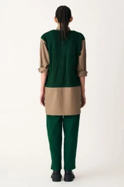 Three Emerald Green Front Pleat Pant 7 Three Emerald Green Front Pleat Pant -Inca Sales Store 11223te19 3