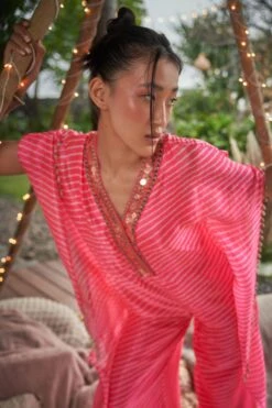 Surily G Neon Pink Embellished Jumpsuit 7 Surily G Neon Pink Embellished Jumpsuit -Inca Sales Store 11523sgv30 3