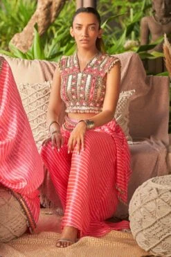 Surily G Neon Pink Embellished Pants 9 Surily G Neon Pink Embellished Pants -Inca Sales Store 11523sgv34 3