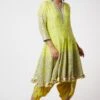 Gopi Vaid Lime Embroidered Kurta & Dhoti Set -Inca Sales Store 115gv12 1
