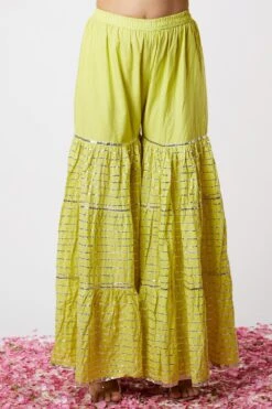 Gopi Vaid Lime Green Embroidered Anarkali Set -Inca Sales Store 115gv22 4