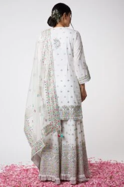 Gopi Vaid White Embroidered Sharara Set -Inca Sales Store 115gv26 4