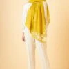 PATINE Mustard Gara Embroidered Stole