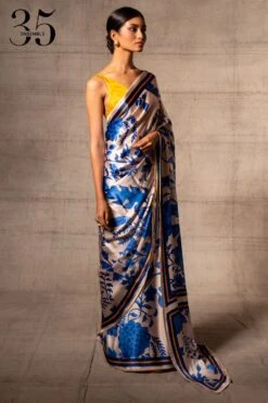 Kshitij Jalori Coromandel Tanzanite Sari -Inca Sales Store 117ksh2 3