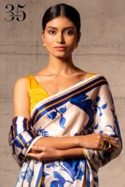 Kshitij Jalori Coromandel Tanzanite Sari -Inca Sales Store 117ksh2 4