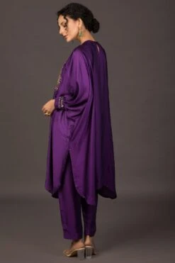 Prahnaaya Purple Hand Embroidered Kurta Set 11 Prahnaaya Purple Hand Embroidered Kurta Set -Inca Sales Store 118prac9 5