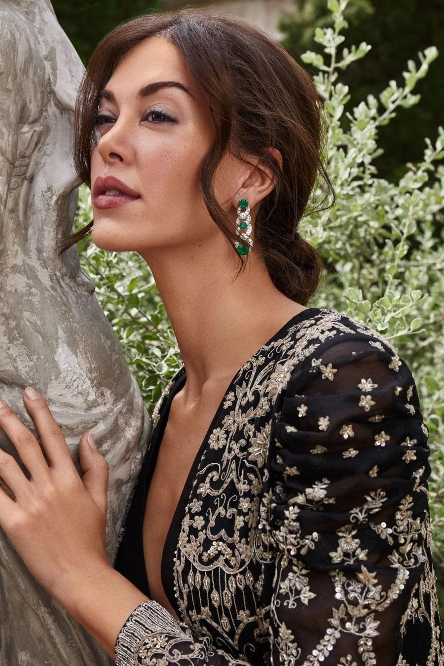 Jayanti Reddy Black Zardosi Embroidered Jacket & Jumpsuit 4 Jayanti Reddy Black Zardosi Embroidered Jacket & Jumpsuit - Image 2