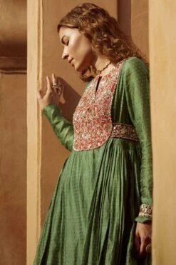 Avacara Green Zardosi Embroidered Anarkali -Inca Sales Store 1210av03 3