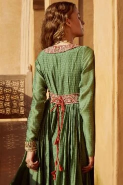 Avacara Green Zardosi Embroidered Anarkali -Inca Sales Store 1210av03 5