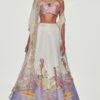 Aisha Rao Lavender & Ivory Embellished Lehenga Set -Inca Sales Store 1211ar6 1