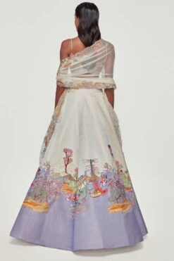 Aisha Rao Lavender & Ivory Embellished Lehenga Set -Inca Sales Store 1211ar6 4